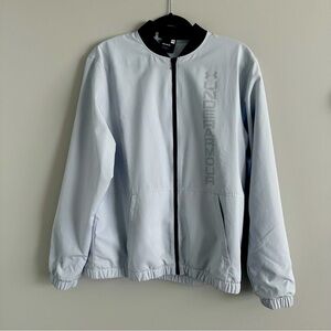 Under Armour Storm Unstoppable Men's Light Gray Bomber Jacket, Athleisure, Golf